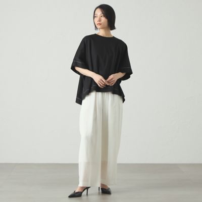 【接触冷感／抗菌防臭／白化軽減】スクエアパタ－ンオーバーカットソー（Ｎ５Ｐ１５５２２＿＿）