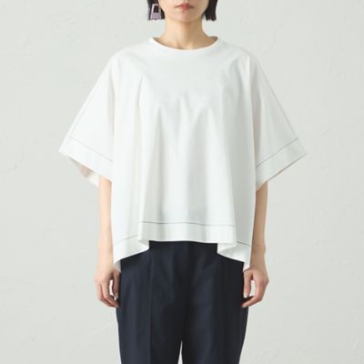 【接触冷感／抗菌防臭／白化軽減】スクエアパタ－ンオーバーカットソー（Ｎ５Ｐ１５５２２＿＿）