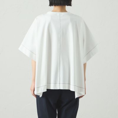 【接触冷感／抗菌防臭／白化軽減】スクエアパタ－ンオーバーカットソー（Ｎ５Ｐ１５５２２＿＿）
