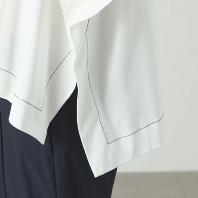 【接触冷感／抗菌防臭／白化軽減】スクエアパタ－ンオーバーカットソー（Ｎ５Ｐ１５５２２＿＿）