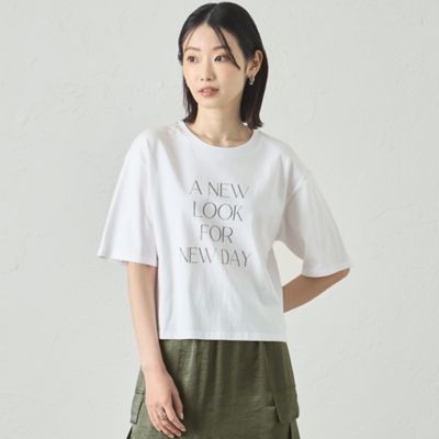 【Ａ　ＮＥＷ　ＬＯＯＫ　ＦＯＲ　ＮＥＷ　ＤＡＹ】ラメプリントＴシャツ（Ｎ５Ｐ１７５４９＿＿）