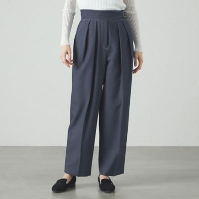 【SALE】CAST：/キャストコロン【セットアップ対応/着回し抜群】デニムライクベルトパンツ(N5R02514__) アオ パンツ・ズボン【三越伊勢丹/公式】