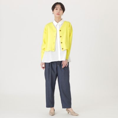 【大人気定番】デニムライクベルトワイドパンツ・２０２４春夏モデル（Ｎ５Ｒ０３３１５＿＿）