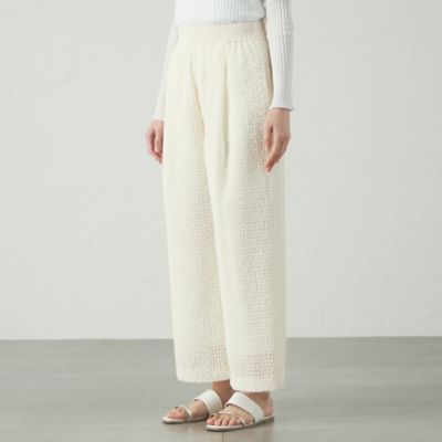 【セットアップ対応／オンでもオフでも活躍】フェザーシフォンイージーパンツ（Ｎ５Ｒ０３５１９＿＿）
