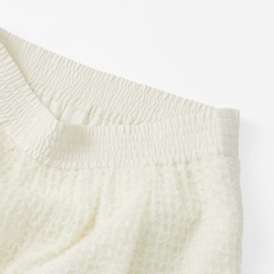 【セットアップ対応／オンでもオフでも活躍】フェザーシフォンイージーパンツ（Ｎ５Ｒ０３５１９＿＿）