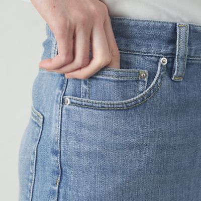 【美シルエット】クロップドストレッチデニム（Ｎ５Ｒ０４５２３＿＿）