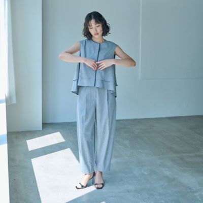 【接触冷感／ＵＶ対策／セットアップ゜対応】カジュアルタックパンツ（Ｎ５Ｒ０６５３１＿＿）