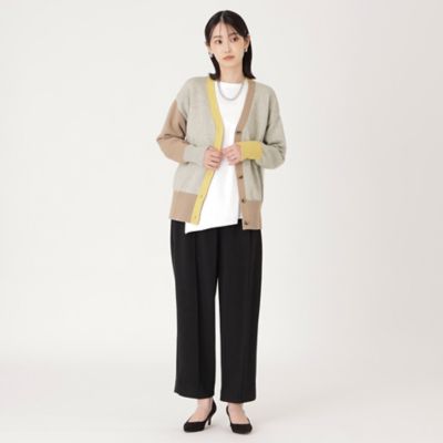 【着回し抜群／セットアップ】ストレッチデザインタックパンツ（Ｎ５Ｒ８６４３７＿＿）