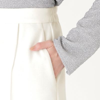 【着回し抜群／セットアップ】ストレッチデザインタックパンツ（Ｎ５Ｒ８６４３７＿＿）