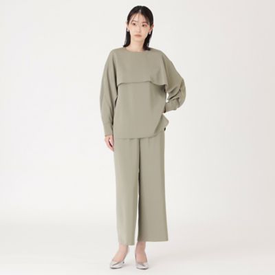 セットアップ】サテンイージーパンツ（N5R90445＿＿