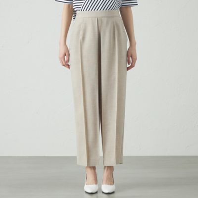 【セットアップ対応／吸水速乾／美シルエット】リネンライクタックフォルムパンツ（Ｎ５Ｒ９１５０７＿＿）