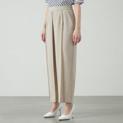 【セットアップ対応／吸水速乾／美シルエット】リネンライクタックフォルムパンツ（Ｎ５Ｒ９１５０７＿＿）