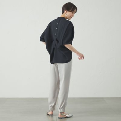 【セットアップ対応／オンでもオフでも活躍】サテンジョッパーズパンツ（Ｎ５Ｒ９３５２５＿＿）
