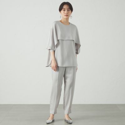 【セットアップ対応／オンでもオフでも活躍】サテンジョッパーズパンツ（Ｎ５Ｒ９３５２５＿＿）