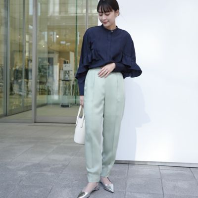 【セットアップ対応／オンでもオフでも活躍】サテンジョッパーズパンツ（Ｎ５Ｒ９３５２５＿＿）