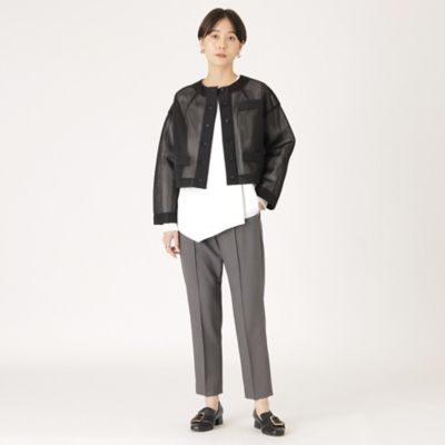 【美シルエット／はっ水】メランジツイルスティックパンツ（Ｎ５Ｒ９７４０７＿＿）