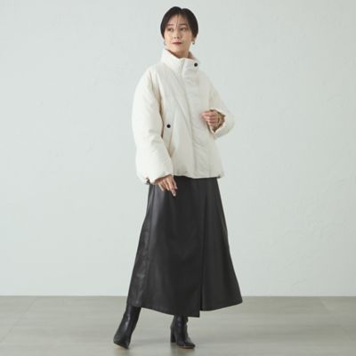 着回し抜群／イージーケア】フェイクレザースカート