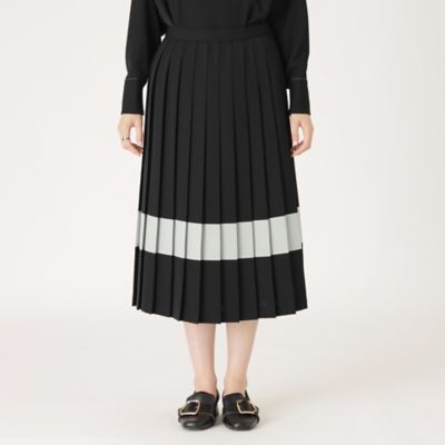 【ＷＥＢ・一部店舗限定　／　ＬＯＶＥＬＥＳＳ別注】ブロッキングカラープリーツスカート（Ｎ５Ｓ８７４１１＿＿）