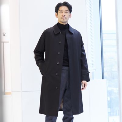 AM041　Ermenegildo Zegna　スプリングコート　名前入り ear PAPILLONNER（イアパピヨネ）の「シンプルロングコート
