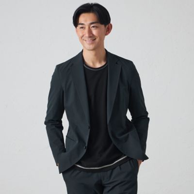 【セットアップ対応可能】【ウォッシャブル】ＢＥＹＯＮＴＥＣＨ　ポリエステルドライサッカージャケット（Ｓ３Ｅ０８５３４＿＿）