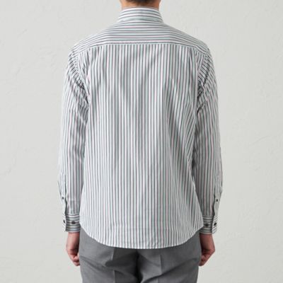 カラーストライプシャツ（２Ｌ・３Ｌあり）（Ｓ３Ｍ４０５１１＿＿）