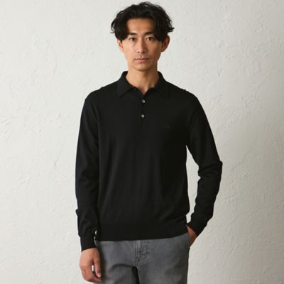 90s GAT THIEVES GT デザインニット　ポロシャツ ウォッシャブル】WOOLBRID ニットポロシャツ
