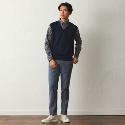 ウォッシャブル】WOOLBRID Vネックベスト