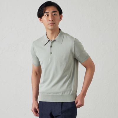 ＜BAKER STREET (Men)＞【ウォッシャブル】ＣＯＴＴＯＮ　ＢＲＩＤニット　ポロシャツ（Ｓ３Ｎ７０５１０＿＿）