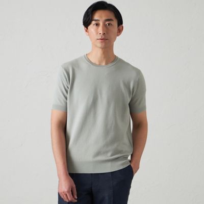 ＜BAKER STREET (Men)＞【ウォッシャブル】ＣＯＴＴＯＮ　ＢＲＩＤ　クルーネックニット（Ｓ３Ｎ９０５０８＿＿）