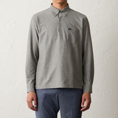 デニム調ロングスリーブポロシャツ（S3P22617＿＿） | BAKER