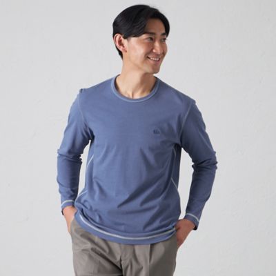 【SALE】BAKER STREET (Men)/ベイカー・ストリート ロングスリーブTシャツ(S3P40506__) アオ トップス【三越伊勢丹/公式】