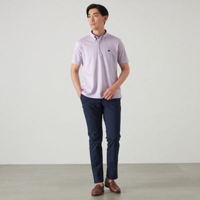 綿／麻シャンブレーカノコポロシャツ（２Ｌ・３Ｌあり）（Ｓ３Ｐ６１５３４＿＿）