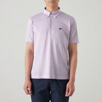 綿／麻シャンブレーカノコポロシャツ（２Ｌ・３Ｌあり）（Ｓ３Ｐ６１５３４＿＿）