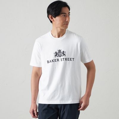 BAKER STREET (Men)/ベイカー・ストリート ＢＡＫＥＲ　ＳＴＲＥＥＴロゴプリントＴシャツ（２Ｌ・３Ｌあり）（Ｓ３Ｐ８９５１４＿＿）