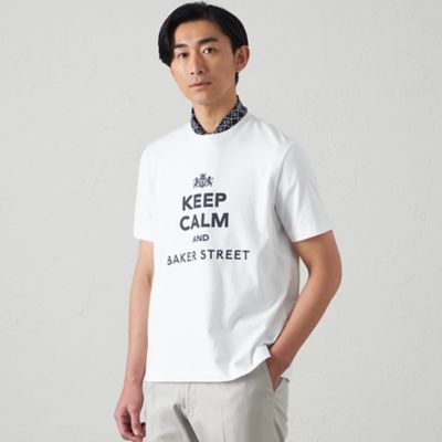 ＜BAKER STREET (Men)＞ＢＡＫＥＲ　ＳＴＲＥＥＴロゴプリントＴシャツ（２Ｌ・３Ｌあり）（Ｓ３Ｐ８９５１６＿＿）