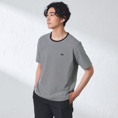 ＜BAKER STREET (Men)＞マイクロボーダーＴシャツ（Ｓ３Ｐ８９６１５＿＿）