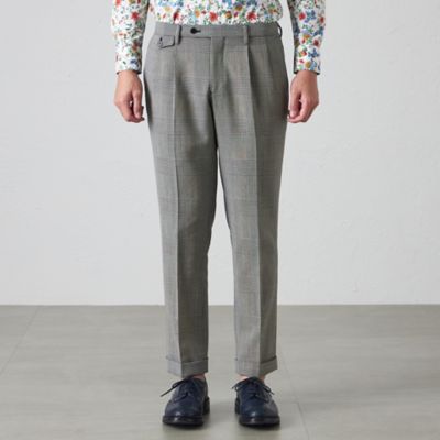 エンフォルド グレンチェック トラウザー セットアップ対応可能】クリスピーグレンチェックトラウザース