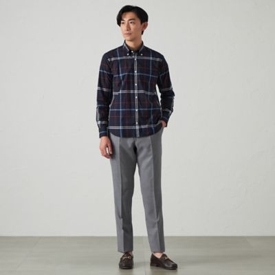 【関税込み】Valentino グレー ウール トラウザーズ Adjustable Fit】【ウォッシャブル】ウール