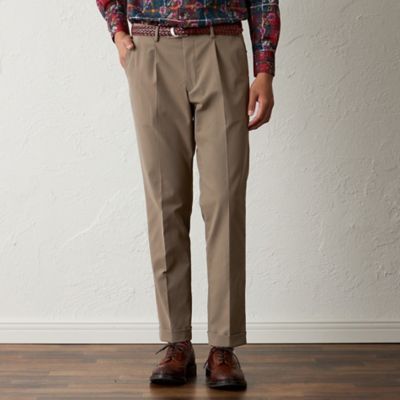 BAKER STREET (Men)/ベイカー・ストリート【Adjustable Fit】ダブルピーチスキンチノパンツ(S3R23624__) チャ55G パンツ・ズボン【三越伊勢丹/公式】