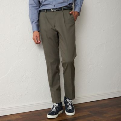 BAKER STREET (Men)/ベイカー・ストリート【Adjustable Fit】ダブルピーチスキンチノパンツ(S3R23624__) ミドリ75G パンツ・ズボン【三越伊勢丹/公式】
