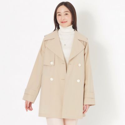 ＜SANYOCOAT (Women)＞＜アンブレラコート＞ショートトレンチコート（Ｔ１Ａ６６３０１＿＿）