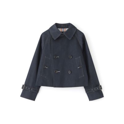 ＜SANYOCOAT (Women)＞デニム　ショートトレンチコート（Ｔ１Ａ６６６１５＿＿）