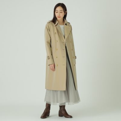 ＜SANYOCOAT (Women)＞＜１００年コート＞クラシックダブルトレンチコート（三陽格子）（Ｔ１Ａ７７０１３＿＿）