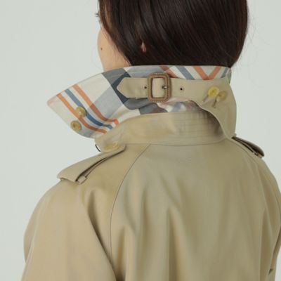 ＜１００年コート＞クラシックダブルトレンチコート（三陽格子）（Ｔ１Ａ７７０１３＿＿）