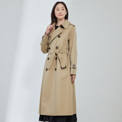 ＜SANYOCOAT (Women)＞【ＡＭＡＲＣ　ＣＨＡＮＮＥＬ　掲載】＜１００年コート＞極ＫＩＷＡＭＩ　ダブルトレンチコート（Ｔ１Ａ９００３２＿＿）