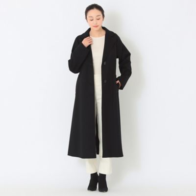 美品 エストネーション メルトンビーバーベルテッドウールコート ホワイト ダブルフェイスメルトンビーバー チェスターコート｜トゥモローランド