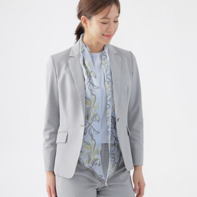 花柄シルクメッシュストール（Ｕ１７０３５１５＿＿）