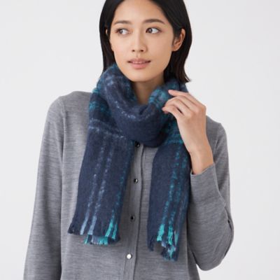 ウォッシャブル】インポートモヘヤ混マフラー