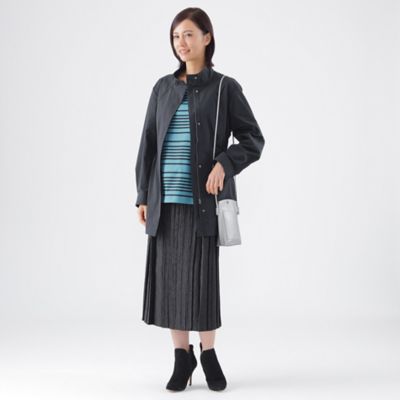【はっ水】【透湿性】【花粉対策】【ウォッシャブル】グレースメモリースタンドカラーコート（Ｕ１Ａ０１４２１＿＿）