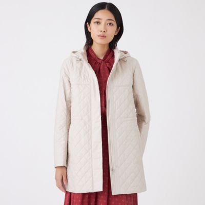 TRANSWORK (Women)/トランスワーク キルティングタフタコート(U1A02630__) ベージュ40L コート・ジャケット【三越伊勢丹/公式】